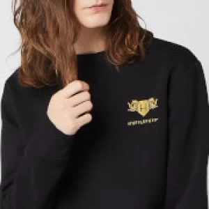Image of Harry Potter Hufflepuff Unisex Embroidered Sweatshirt - Black - S