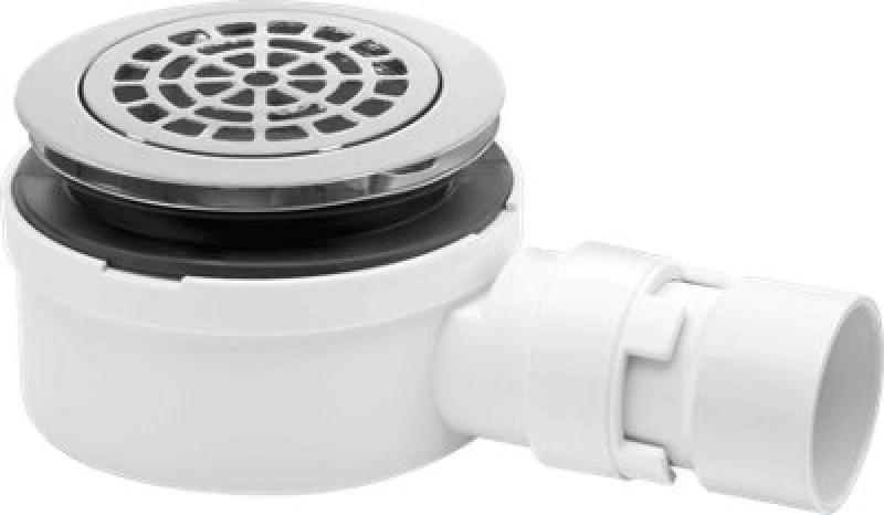 Image of McAlpine ST90CPB-P-53 90mm Shallow Shower Trap - 53mm High White