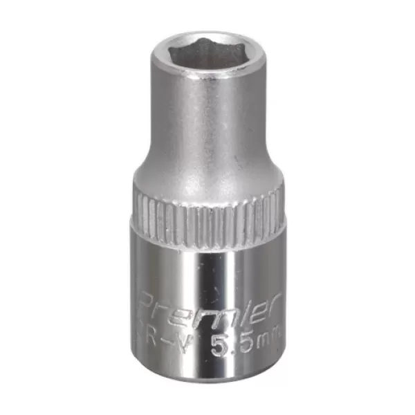 Image of Genuine SEALEY S14055 WallDrive® Socket 5.5mm 1/4Sq Drive