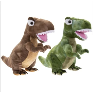 Image of Dinosaur (Pack of 2) Green & Brown Doorstop By Lesser & Pavey