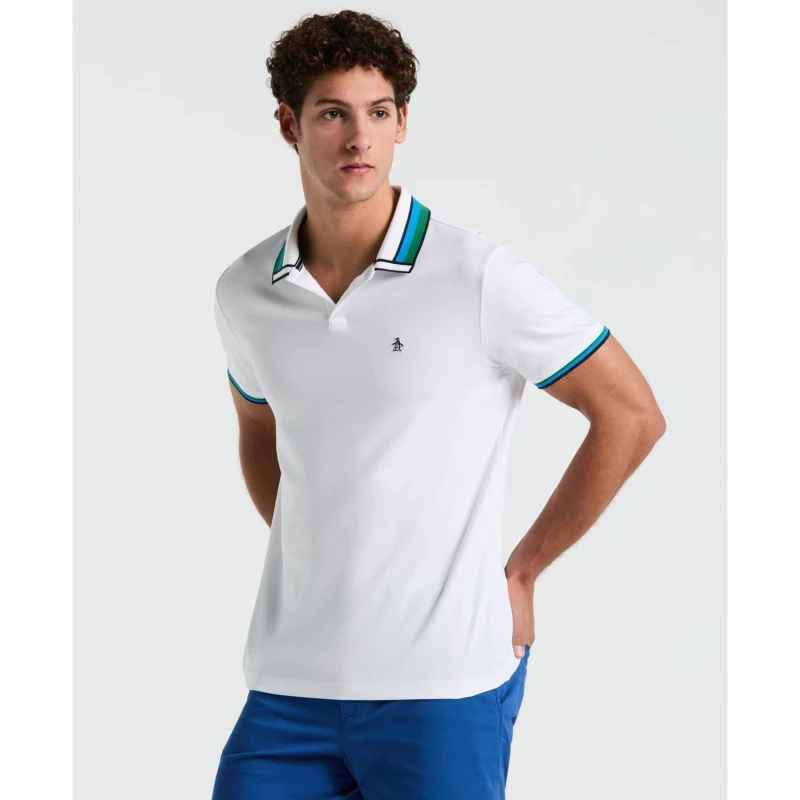Image of Original Penguin Interlock Polo Shirt White male L