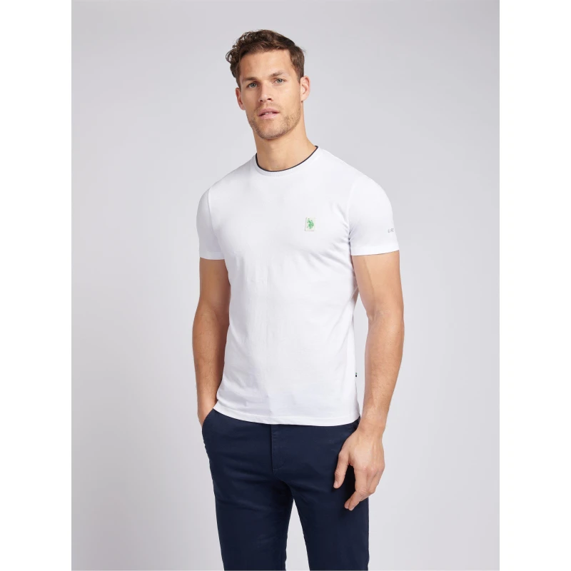 Image of U.S. POLO ASSN. Life Double Horsemen T-Shirt White