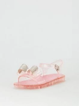 Image of Lelli Kelly Girls Bow Jelly Sandal - Pink, Size 7 Younger