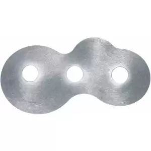 Image of CIRCLE white ceiling light 3 bulbs Sunny silver