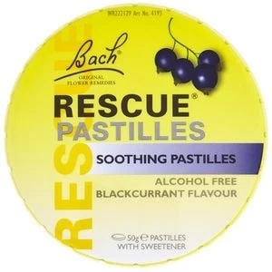 Image of Bach Rescue Pastilles Blackcurrant 50g