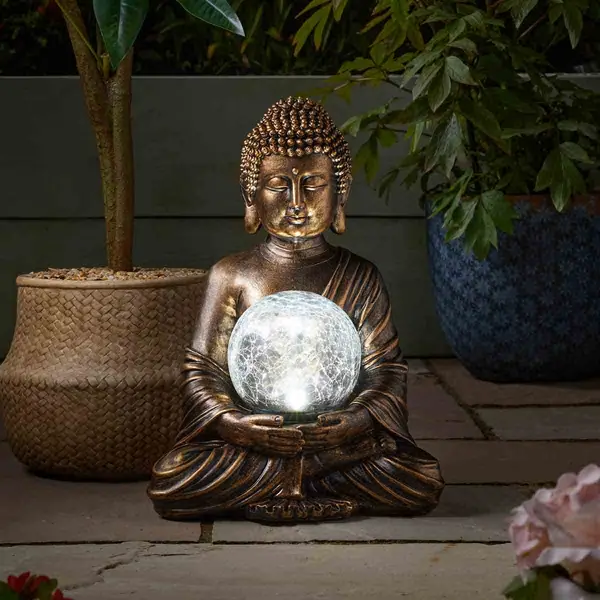 Image of Smart Solar Gazing Buddha