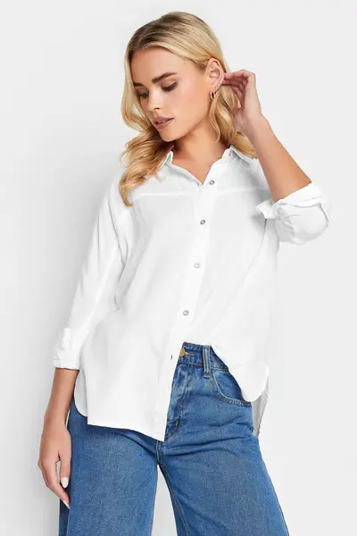 Image of PixieGirl Petite Long Sleeve Shirt White
