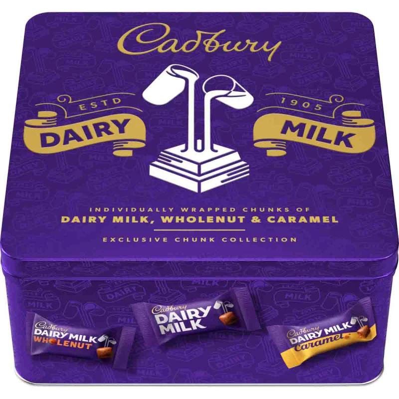 Image of Cadbury Gifts Direct Cadbury Dairy Milk Chunk Collection Gift Tin 360g 4316051