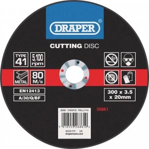 Image of Draper Flat Metal Cutting Disc 300mm 2.8mm 20mm