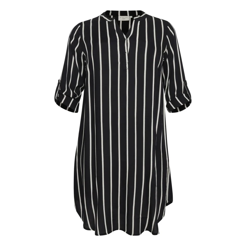 Image of KAFFE Curve Womens shirt dress KAFFE Curve Milana Noir Female 44