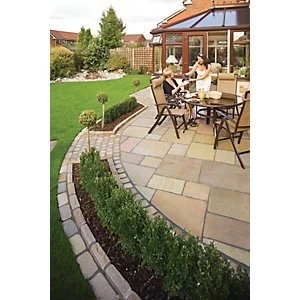 Image of Marshalls Antique Alverno Autumn Bronze Mixed Size Paving Patio Pack 15.5 m2