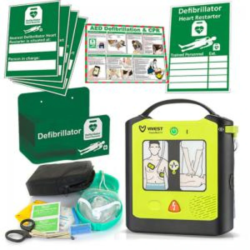 Image of Vivest Power Beat Semi - Auto Defibrillator Indoor Package