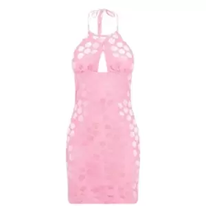 Image of Daisy Street Halter Neck Dress - Pink