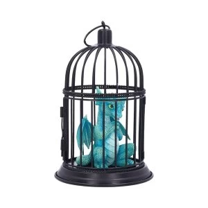 Image of Turquoise Pet Caged Dragon Ornament