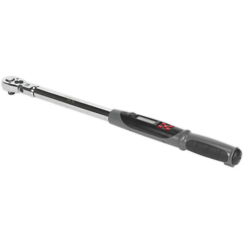 Image of Loops 20 to 200Nm Digital Torque Wrench & Flexible Head - 1/2" Square Drive PREMIUM Multi