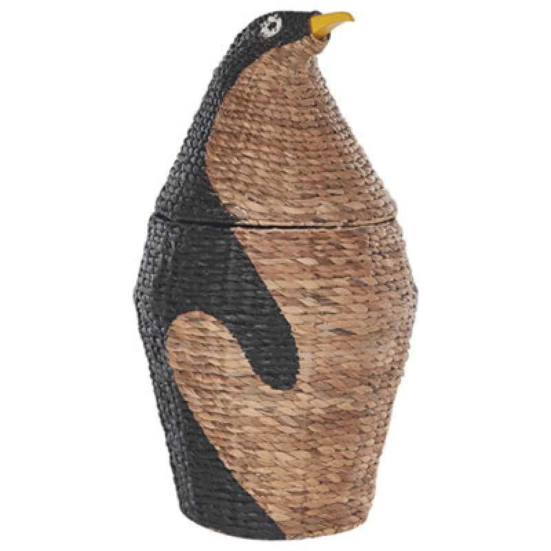 Image of Beliani Kids Basket Penguin Hadzabe Wicker Natural