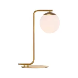 Image of Grant Globe Table Lamp Brass, E14