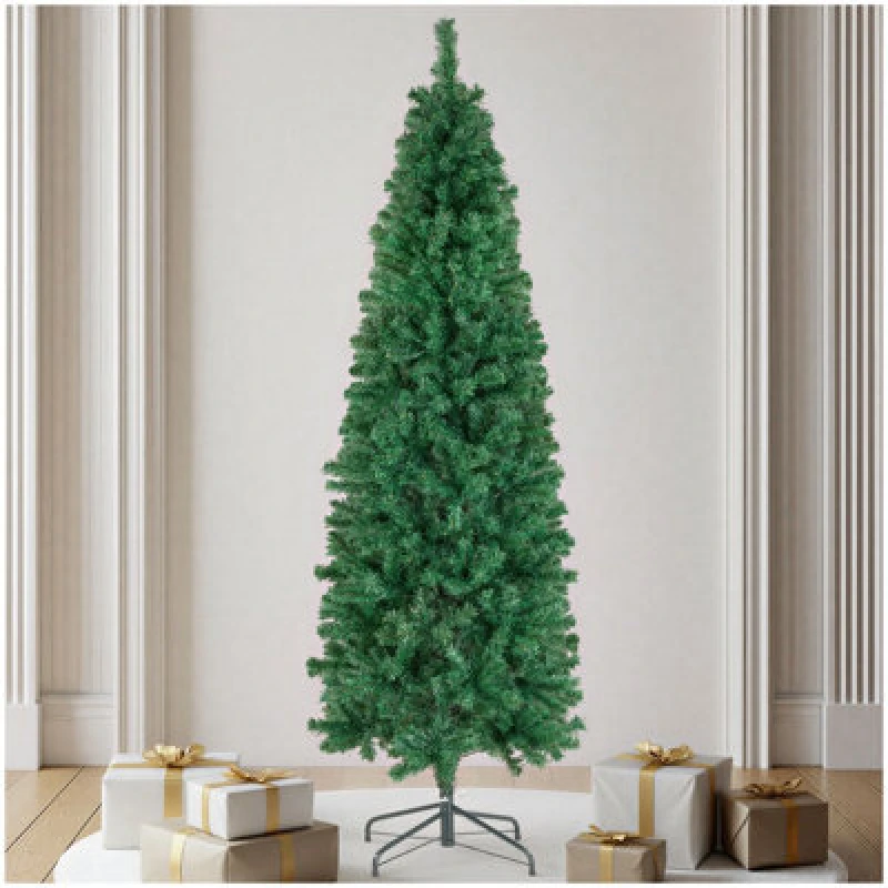 Image of Tectake Christmas Tree Comet - Artificial Christmas Tree In Green With Lifelike Look - 150 Cm - Green