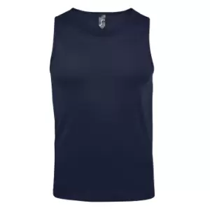 Image of SOLS Mens Justin Sleeveless Tank / Vest Top (S) (French Navy)