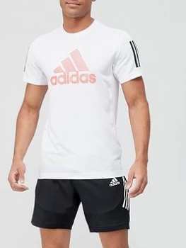 Image of adidas Aero Warrior T-Shirt - White, Size 2XL, Men