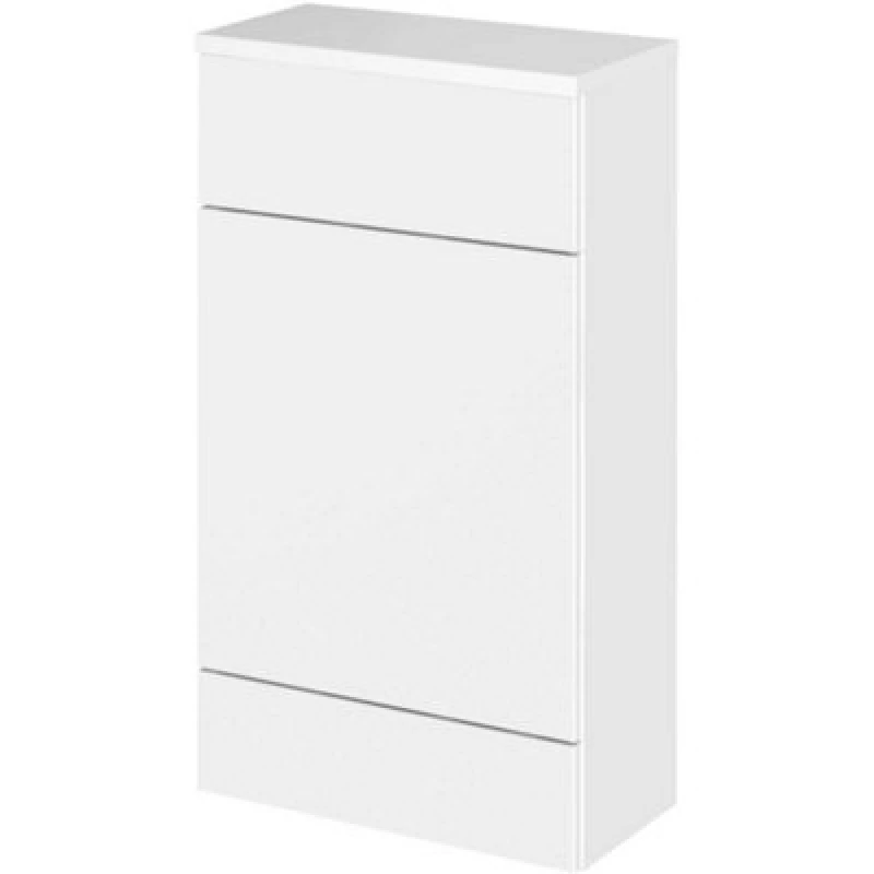 Image of Hudson Reed Fusion 500mm Compact Wc Unit And Top, Gloss White, Freestanding