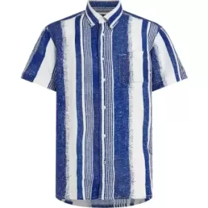 Image of Tommy Hilfiger Hand Painted Stripe Shirt S/S - Blue