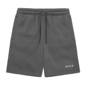 Image of Nicce Original Logo Jogger Shorts - Grey