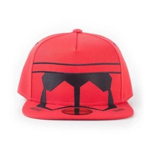 Image of Star Wars - Red Trooper Mask Unisex Snapback Baseball Cap - Red