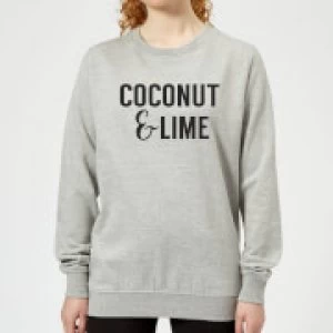 Image of Coconut and Lime Womens Sweatshirt - Grey - 4XL