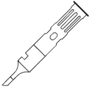 Image of Weller 60 01 03 2mm Bevel Soldering Iron Tip for use with WP 60K