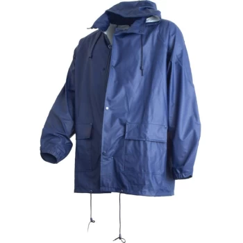 Image of Navy Rainsuit Jacket - Medium - Tuffsafe