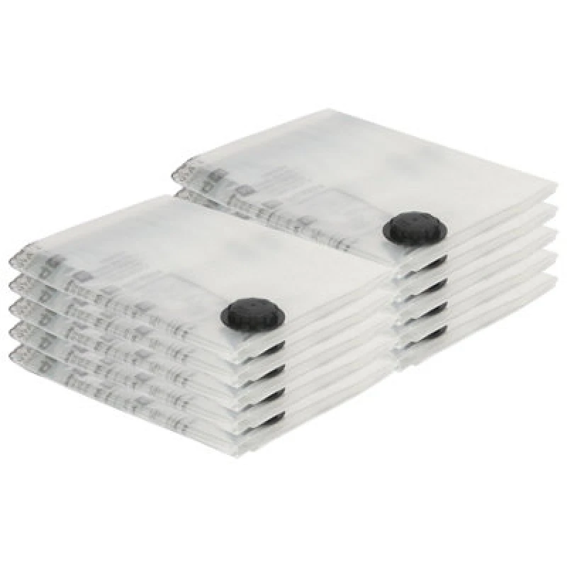 Image of Harbour Housewares 10X Vacuum Storage Bags - Xl (90 X 120Cm) - Reusable Clothes Suction Space Saver Organiser Zip Lock Luggage Bag