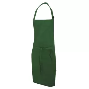Image of Dennys Multicoloured Bib Apron 28x36ins (Pack of 2) (One Size) (Bottle Green)