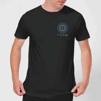 Image of Crystal Maze Crystal Pocket Mens T-Shirt - Black - 3XL - Black