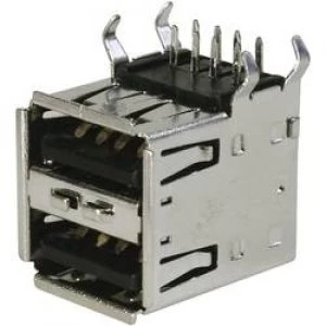 Image of ASSMANN WSW A USB A 2P USB built in Bush 2.0 Dual Port Socket build in USB A