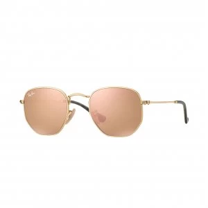 Image of Ray-Ban Round Sunglasses RB3548N 001/Z2 Size 51 - Gold