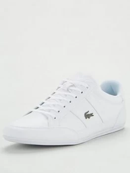 Image of Lacoste Chaymon Leather Trainers - White