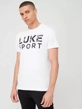 Image of Luke Performance LST Short Sleeve T-Shirt - White, Size S, Men