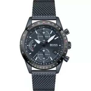 Image of Mens BOSS Pilot Edition Blue Watch
