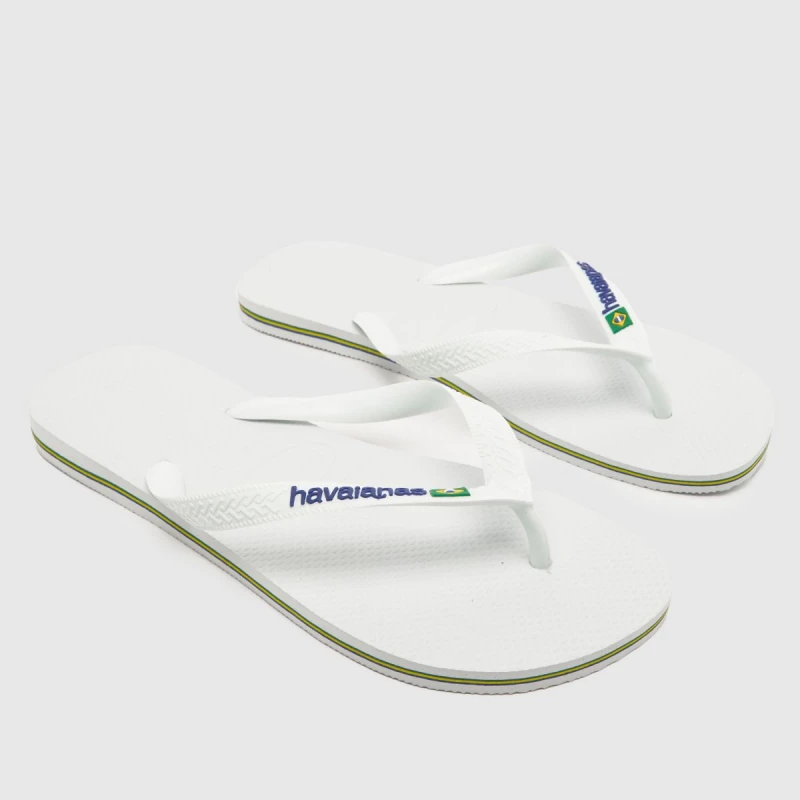 Image of Havaianas Flip Flops - White White 8