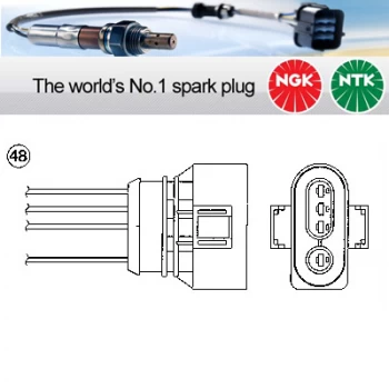 Image of NGK OZA114-V4 / 1769 Lambda Sensor Zirconia Type Oxygen O2 Exhaust Probe
