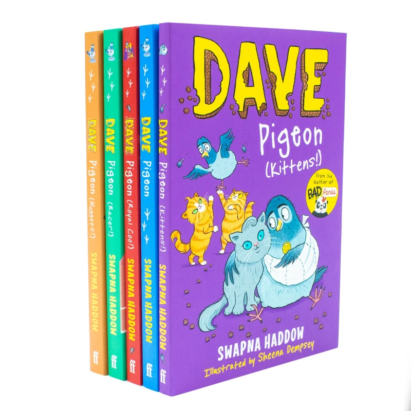 Image of Dave Pigeon 5 Books Collection Set By Swapna Haddow (Dave Pigeon, Nuggets, Racer) Swapna Haddow Books