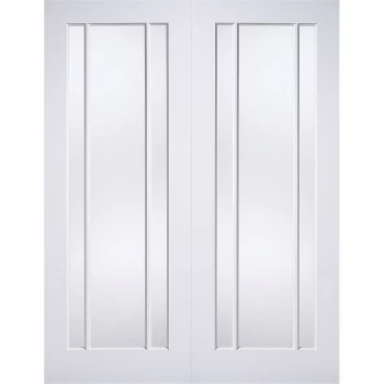 Image of Lincoln Internal Glazed Primed White 3 Lite Pair Doors - 1087 x 1981mm