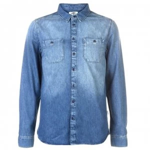 Image of Lee Cooper Chambray Shirt - Washed Indigo