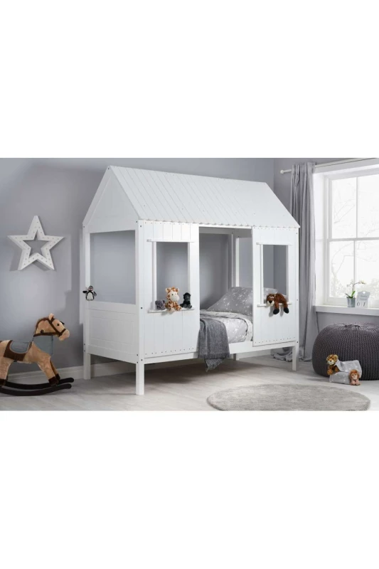 Image of Birlea Treehouse Bed in White Size: Single White Unisex Single