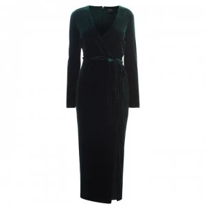 Image of Bardot Morgan Velvet Dress - Forest