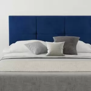 Image of Caine Upholstered Headboard, Plush Velvet, Navy - Headboard 60cm Size Single (90x190)