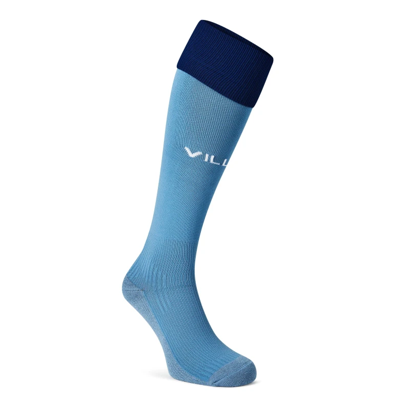 Image of Castore Aston Villa Third Socks 2023 2024 Juniors - Blue Blue C8 - C13