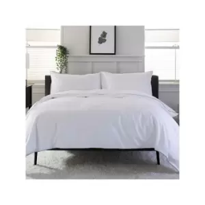 Image of Squares Grey Duvet Set Double - The Lyndon Company