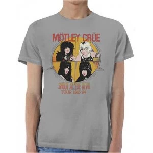 Image of Motley Crue SATD Vintage Mens Large T-Shirt - Grey
